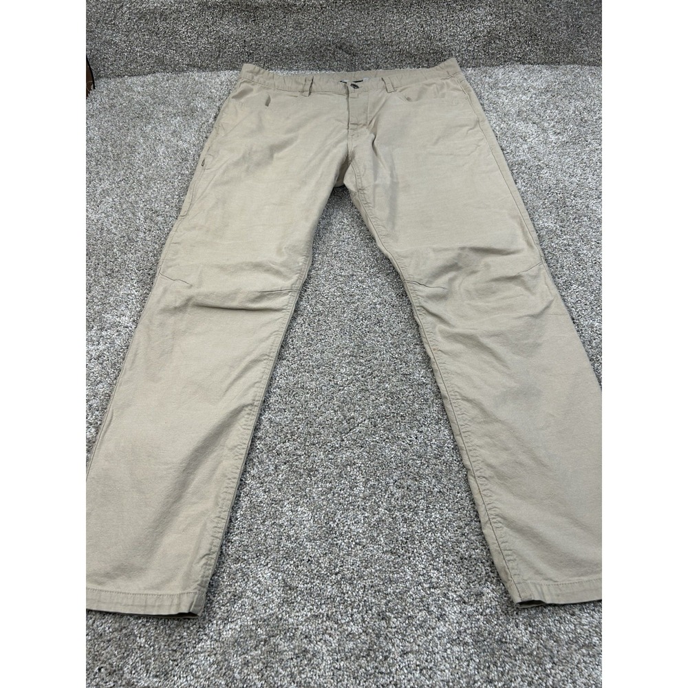 Mens The North Face Tan Khaki Pants Cotton Stretch Size 38x31 #0237